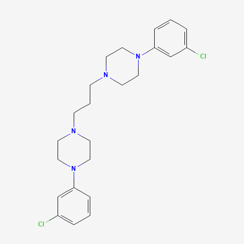 1,3-Bis-[4-(3-chlorophenyl)piperazin-1-yl]propane (CAS: 6323-09-7) - Chemical Structure and Molecular Formula 