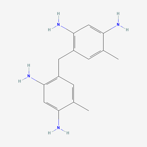 Bis(2,4-diamino-5-methylphenyl)methane (CAS: 97-22-3) - Chemical Structure and Molecular Formula 