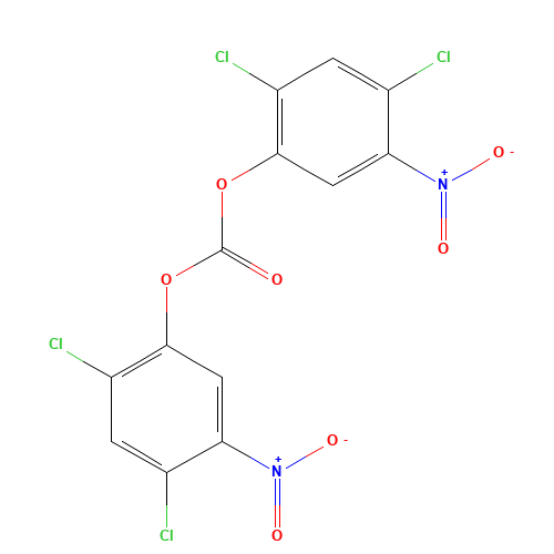 Bis(2,4-dichloro-5-nitrophenyl) Carbonate (CAS: 39489-75-3) - Chemical Structure and Molecular Formula 