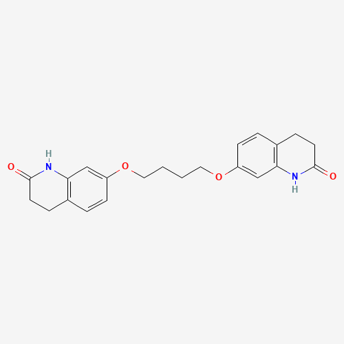 1,4-Bis[3,4-dihydro-2(1H)-quinolinon-7-oxy]butane (CAS: 882880-12-8) - Chemical Structure and Molecular Formula 