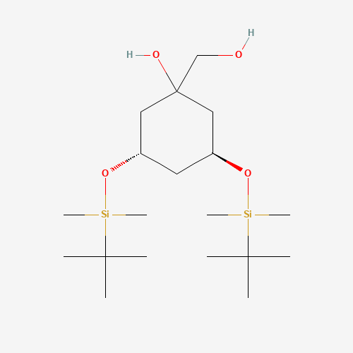 (3S,5S)-3,5-Bis[[(1,1-dimethylethyl)dimethylsilyl]oxy]-1-hydroxy-cyclohexanemethanol (CAS: 139356-34-6) - Related Chemical Product