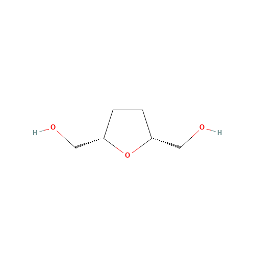 cis-2,5-Bishydroxymethyl Tetrahydrofuran (CAS: 2144-40-3) - Chemical Structure and Molecular Formula 