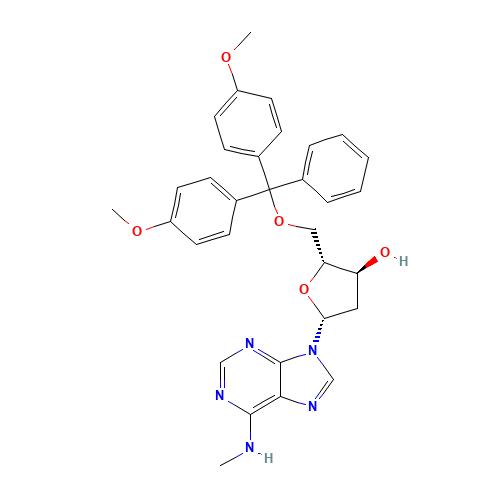 5'-O-[Bis(4-methoxyphenyl)phenylmethyl]-2'-deoxy-N-methyladenosine (CAS: 98056-69-0) - Related Chemical Product