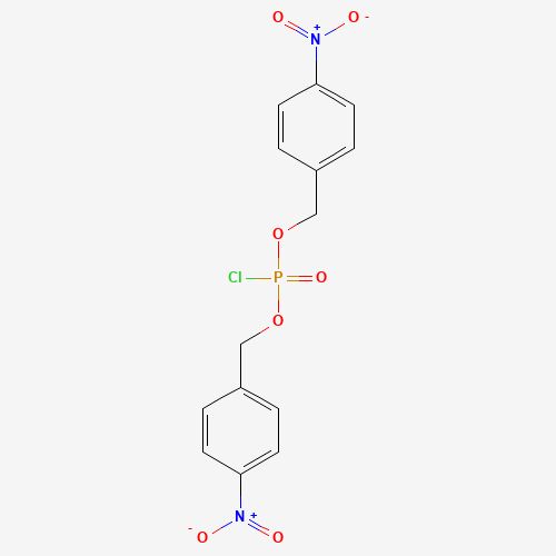 Bis(p-nitrobenzyl) Phosphorochloridate (CAS: 57188-46-2) - Chemical Structure and Molecular Formula 