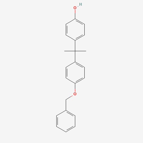 Bisphenol A Monobenzyl Ether (CAS: 42781-88-4) - Chemical Structure and Molecular Formula 
