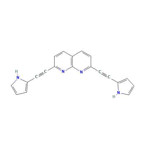 2,7-Bis-(1H-pyrrol-2-yl)ethynyl-1,8-naphthridine (CAS: 467435-64-9) - Related Chemical Product