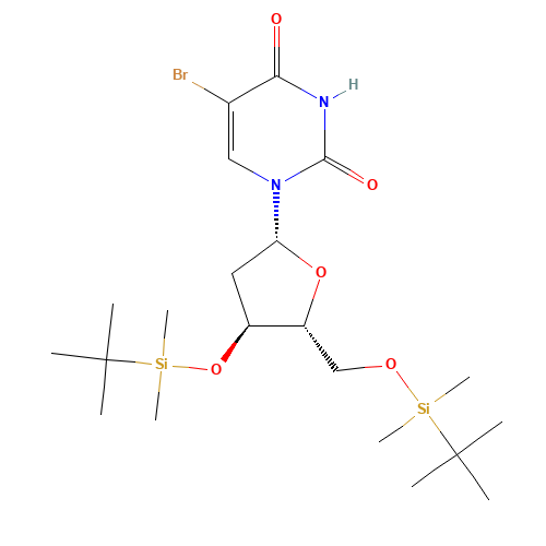 3',5'-Bis-O-(tert-butyldimethylsilyl)-5-bromo-2'-deoxyuridine (CAS: 154925-95-8) - Related Chemical Product