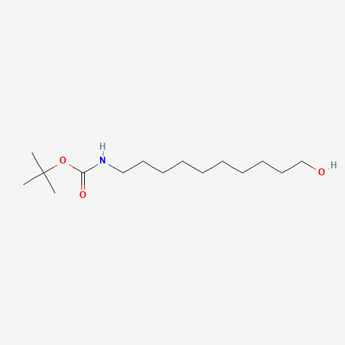 10-(t-Boc-amino)-1-decanol (CAS: 173606-54-7) - Chemical Structure and Molecular Formula 