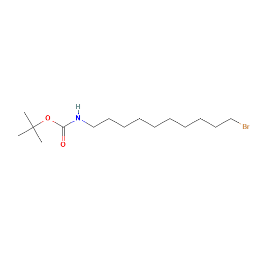 10-(t-Boc-amino)-1-decylbromide (CAS: 887353-29-9) - Related Chemical Product