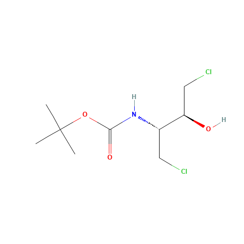 2R-(t-Boc)amino-1,4-dichloro-3S-hydroxybutane (CAS: 326479-99-6) - Related Chemical Product