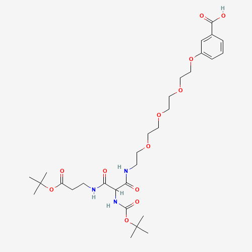 3-[14-(N-Boc-amino)-21,21-dimethyl-13,15,19-trioxo-3,6,9,20-tetraoxa-12,16-diazadocosyloxy]benzoic Acid (CAS: 1076199-17-1) - Related Chemical Product