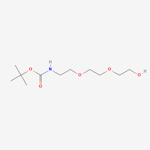 2-[2-(2-t-Boc-aminoethoxy]ethoxy]ethanol (CAS: 139115-92-7) - Chemical Structure and Molecular Formula 