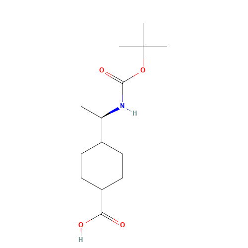 (1R)-trans-4-[N-Boc-1-aminoethyl]cyclohexanecarboxylic Acid (CAS: 671815-99-9) - Related Chemical Product