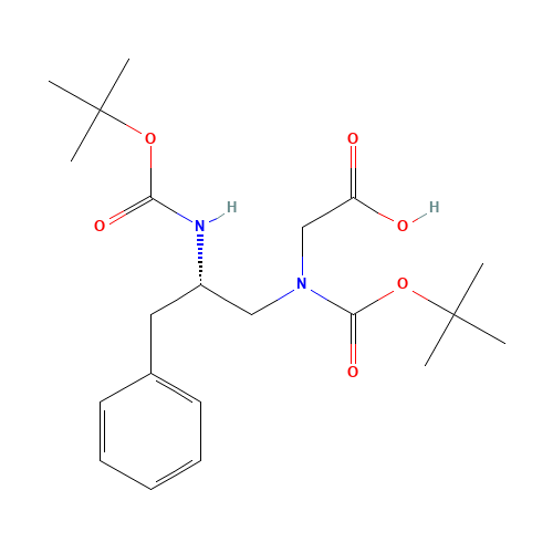 (2S)-N-(2-Boc-amino-3-phenylpropyl) Boc-glycine (CAS: 1217833-76-5) - Related Chemical Product