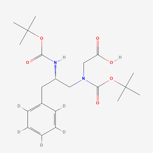 (2S)-N-(2-Boc-amino-3-phenyl-d5-propyl) Boc-glycine (CAS: 1217601-60-9) - Related Chemical Product