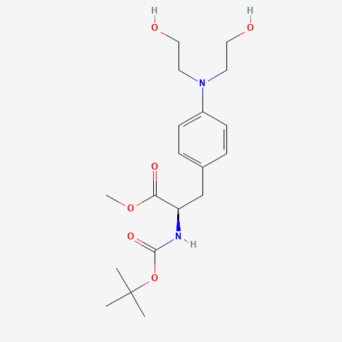 N-Boc-4-[bis(2-hydroxyethyl)amino]-L-phenylalanine Methyl Ester (CAS: 1217651-06-3) - Related Chemical Product
