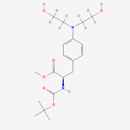 N-Boc-4-[bis(2-hydroxyethyl-d4)amino]-L-phenylalanine Methyl Ester (CAS: 1217602-23-7) - Related Chemical Product