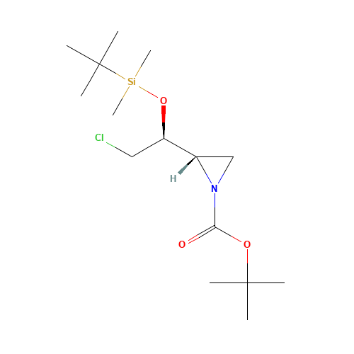 N-t-Boc-2S-1S-butyldimethylsilyloxy-2-chloroethyl)aziridine (CAS: 326480-01-7) - Related Chemical Product