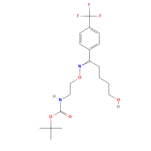 N-Boc Desmethyl Fluvoxamine (CAS: 192876-03-2) - Chemical Structure and Molecular Formula 