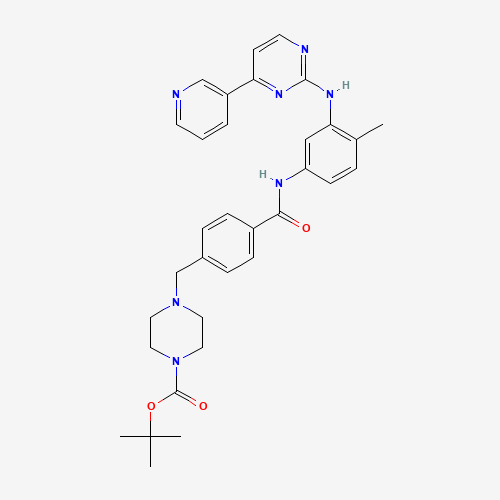 N-Boc-N-Desmethyl Imatinib (CAS: 1076199-23-9) - Chemical Structure and Molecular Formula 