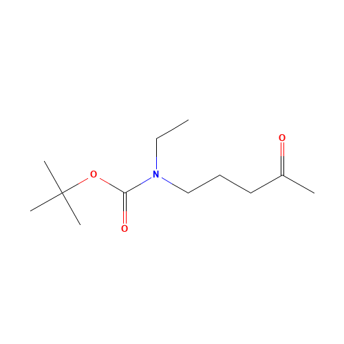 N-(t-Boc)-N-ethyl-4-oxopentylamine (CAS: 887353-52-8) - Chemical Structure and Molecular Formula 
