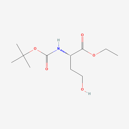 (S)-N-Boc-L-homoserine Ethyl Ester (CAS: 147325-09-5) - Chemical Structure and Molecular Formula 