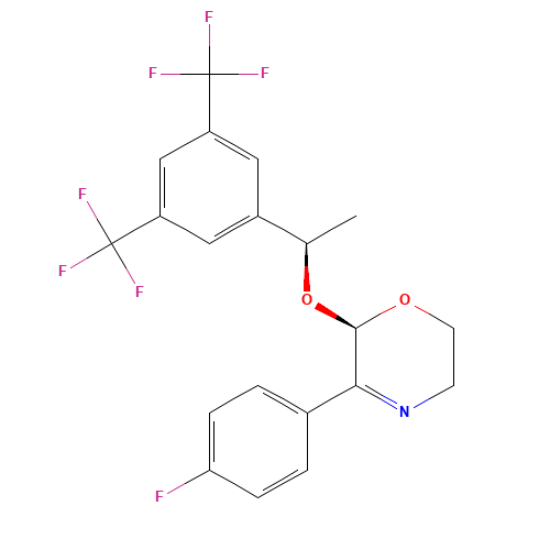 (2R)-2-[(1R)-1-[3,5-Bis(trifluoromethyl)phenyl]ethoxy]-3-(4-fluorophenyl)-5,6-dihydro-2H-1,4-oxazine (CAS: 380499-07-0) - Related Chemical Product