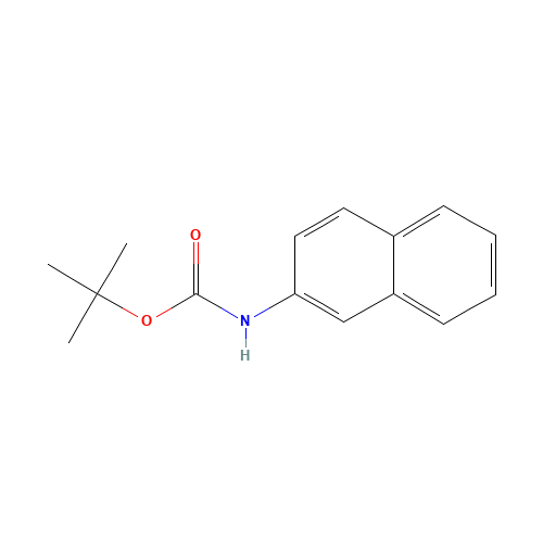 N-Boc-2-naphthylamine (CAS: 454713-45-2) - Chemical Structure and Molecular Formula 