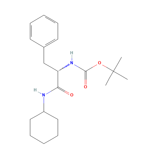 N-t-Boc-phenylalanine Cyclohexylamide (CAS: 169566-77-2) - Chemical Structure and Molecular Formula 