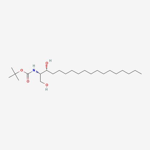 N-tert-Butyloxycarbonyl-D-erythro-dihydro-D-sphingosine (CAS: 140408-14-6) - Chemical Structure and Molecular Formula 