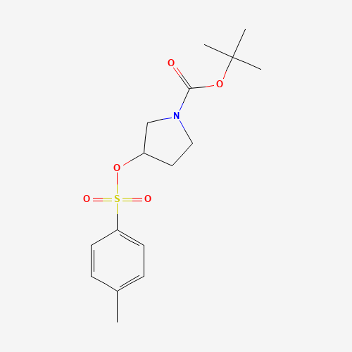 1-Boc-3-tosyloxypyrrolidine (CAS: 103057-45-0) - Chemical Structure and Molecular Formula 
