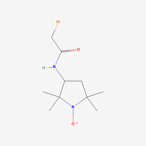 3-(2-Bromoacetamido)-2,2,5,5-tetramethyl-1-pyrrolidinyloxy,Free Radical (CAS: 17932-40-0) - Chemical Structure and Molecular Formula 