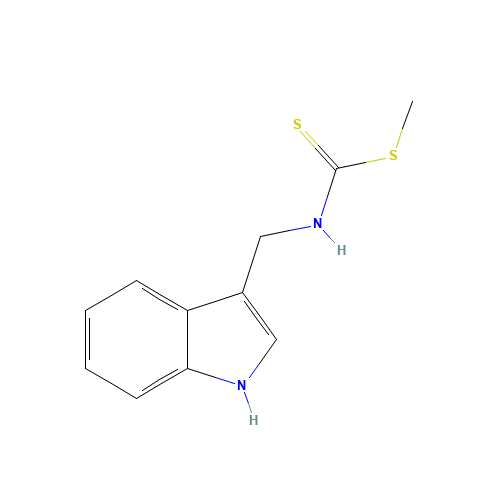Brassinin (CAS: 105748-59-2) - Chemical Structure and Molecular Formula 