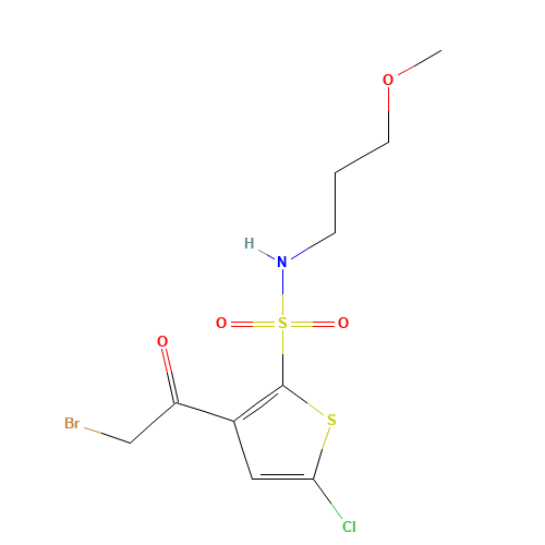 3-(2-Bromoacetyl)-5-chloro-N-(3-methoxypropyl)-2-thiophenesulfonamide (CAS: 1174304-97-2) - Related Chemical Product