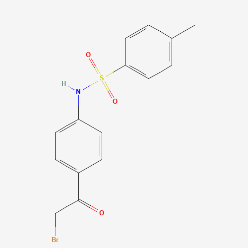 N-[4-(2-Bromoacetyl)phenyl]-4-methylbenzenesulfonamide (CAS: 5317-95-3) - Chemical Structure and Molecular Formula 