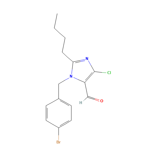 N-(4-Bromobenzyl)-2-butyl-4-chloro-1H-imidazole-5-carboxyaldehyde (CAS: 143722-29-6) - Related Chemical Product