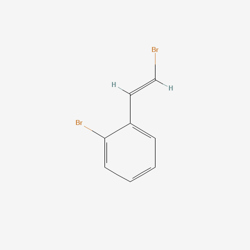 o-Bromo-(2-bromo)vinylbenzene (cis trans mixture) (CAS: 1298047-80-9) - Chemical Structure and Molecular Formula 