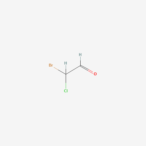 Bromochloroacetaldehyde (CAS: 98136-99-3) - Chemical Structure and Molecular Formula 