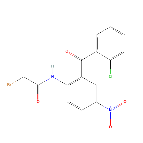 2-Bromo-N-[2-(2-chlorobenzoyl)-4-nitrophenyl]acetamide (CAS: 52130-87-7) - Related Chemical Product