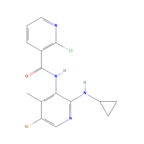 N-[5-Bromo-2-(cyclopropylamino)-4-methyl-3-pyridinyl]-2-chloro-3-pyridinecarboxamide (CAS: 284686-20-0) - Related Chemical Product