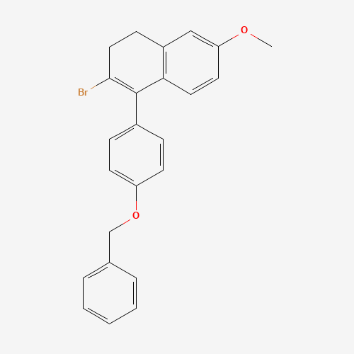 2-Bromo-3,4-dihydro-6-methoxy-1-[4-(phenylmethoxy)phenyl]naphthalene (CAS: 869006-52-0) - Related Chemical Product