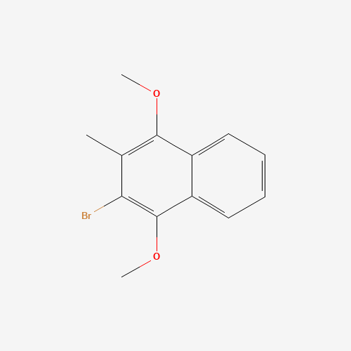 2-Bromo-1,4-dimethoxy-3-methyl-naphthalene (CAS: 53772-33-1) - Chemical Structure and Molecular Formula 