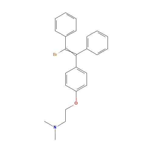 (E,Z)-1-Bromo-2-[4-[2-(dimethylamino)ethoxy]phenyl]-1,2-diphenylethene (CAS: 19076-79-0) - Related Chemical Product