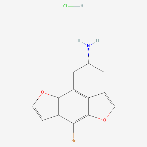 (R)-(-)-Bromo Dragonfly Hydrochloride (CAS: 332012-24-5) - Chemical Structure and Molecular Formula 