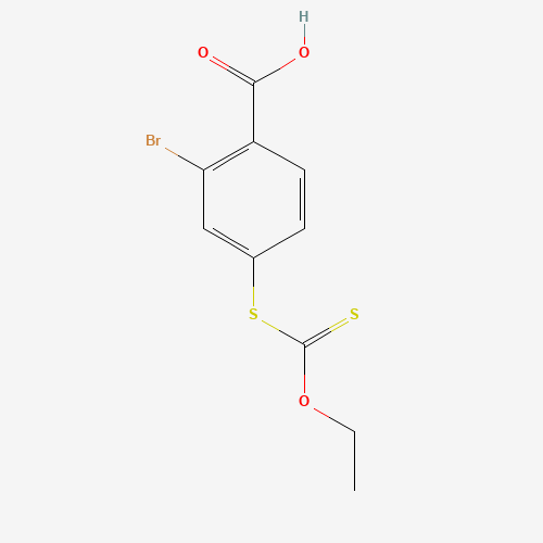2-Bromo-4-(ethoxycarbonylthio)-4-thiobenzoic Acid (CAS: 1076199-58-0) - Chemical Structure and Molecular Formula 