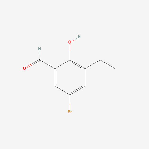 5-Bromo-3-ethylsalicylaldehyde (CAS: 57704-12-8) - Chemical Structure and Molecular Formula 