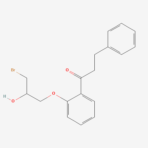1-[2-(3-Bromo-2-hydroxypropoxy)phenyl]-3-phenyl-1-propanone (CAS: 93885-34-8) - Related Chemical Product