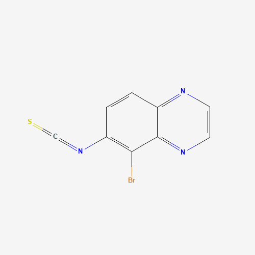 5-Bromo-6-isothiocyanatoquinoxaline (CAS: 134892-46-9) - Chemical Structure and Molecular Formula 