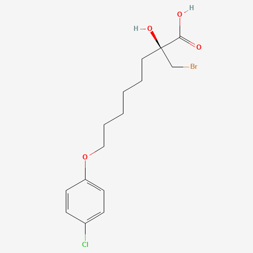 (S)-2-Bromomethyl-2-hydroxy-8-(4-chlorophenoxy)octanoic Acid (CAS: 467235-27-4) - Related Chemical Product