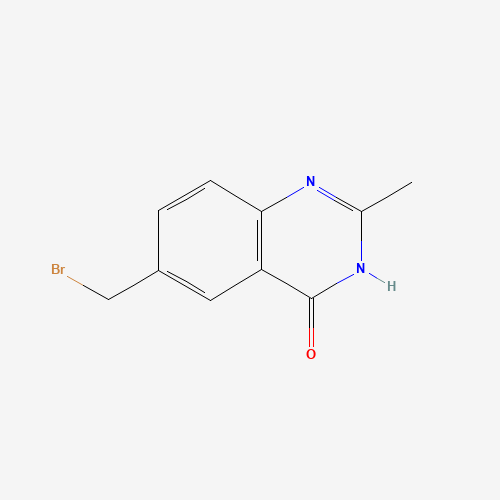 6-(Bromomethyl)-2-methyl-4(3H)-quinazolinone (CAS: 112888-43-4) - Chemical Structure and Molecular Formula 